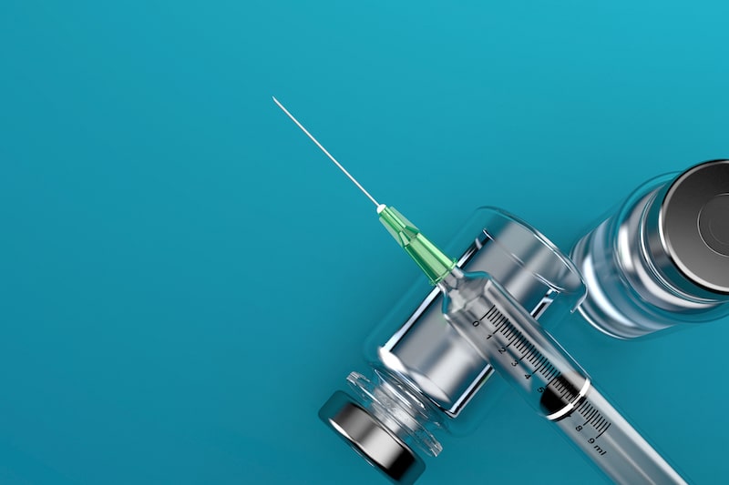 Syringe used for Simponi treatment for IBD